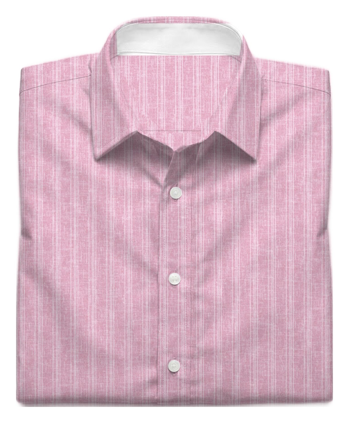 Camisa doblada confeccionada con la tela Raya 6050 Oliva rosada